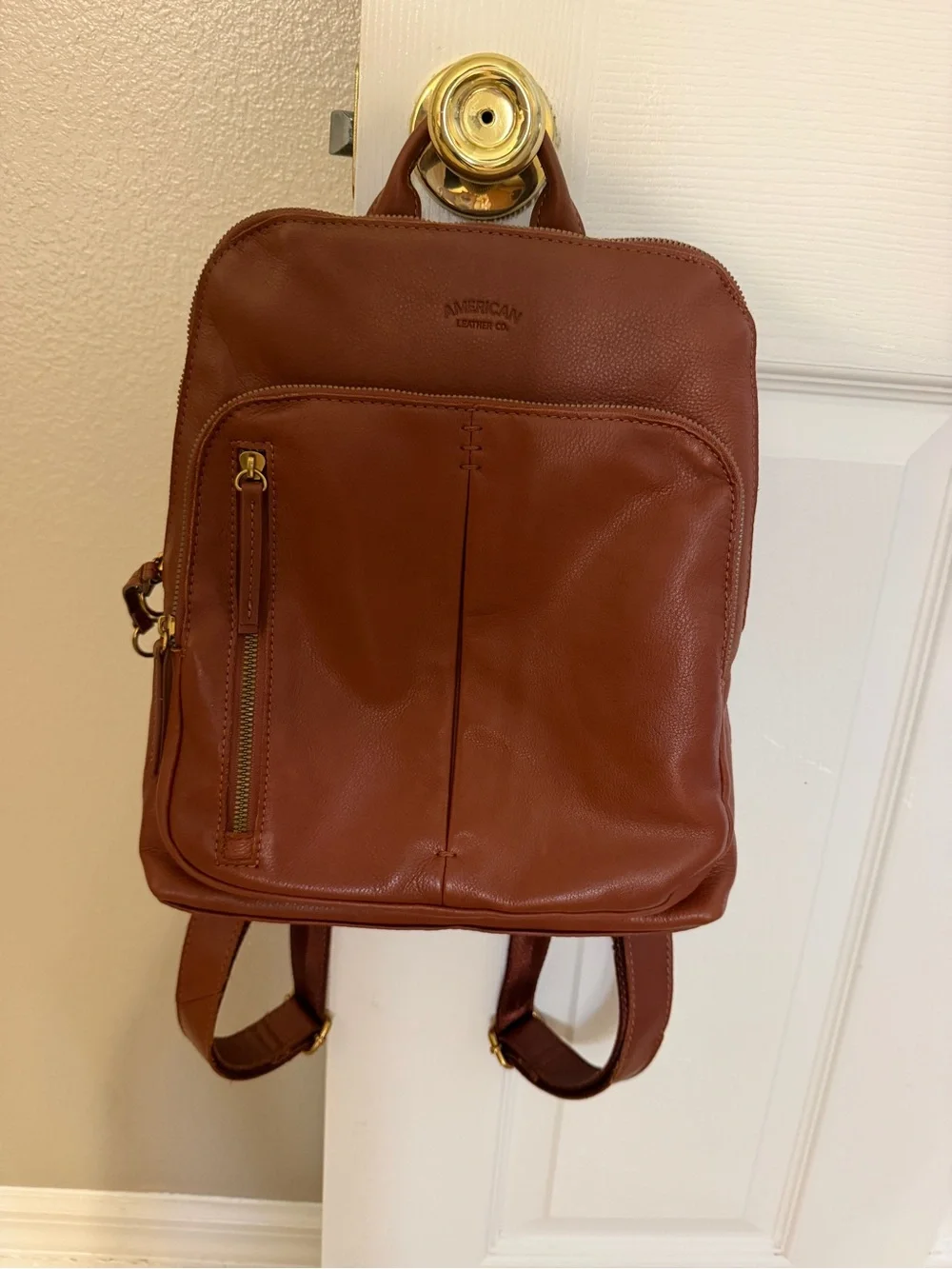 American Leather Brown Leather Backpack